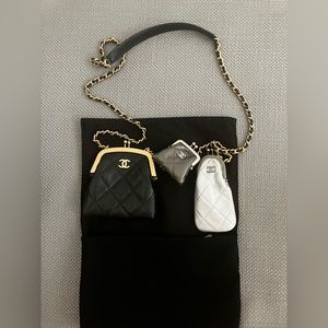 Rare, Unique Brand New Never Used Chanel Bag!!! With moveable adjustable purses!